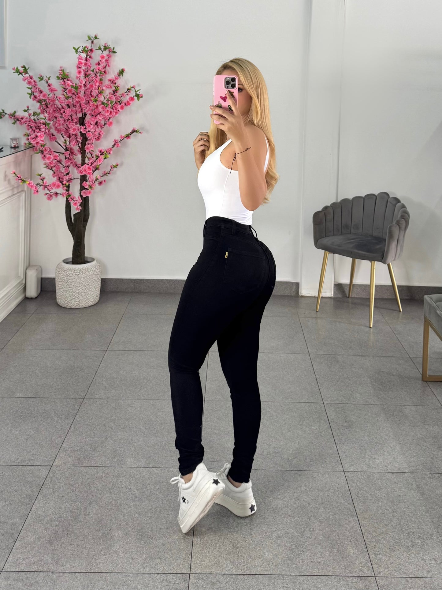 Skinny clásico negro