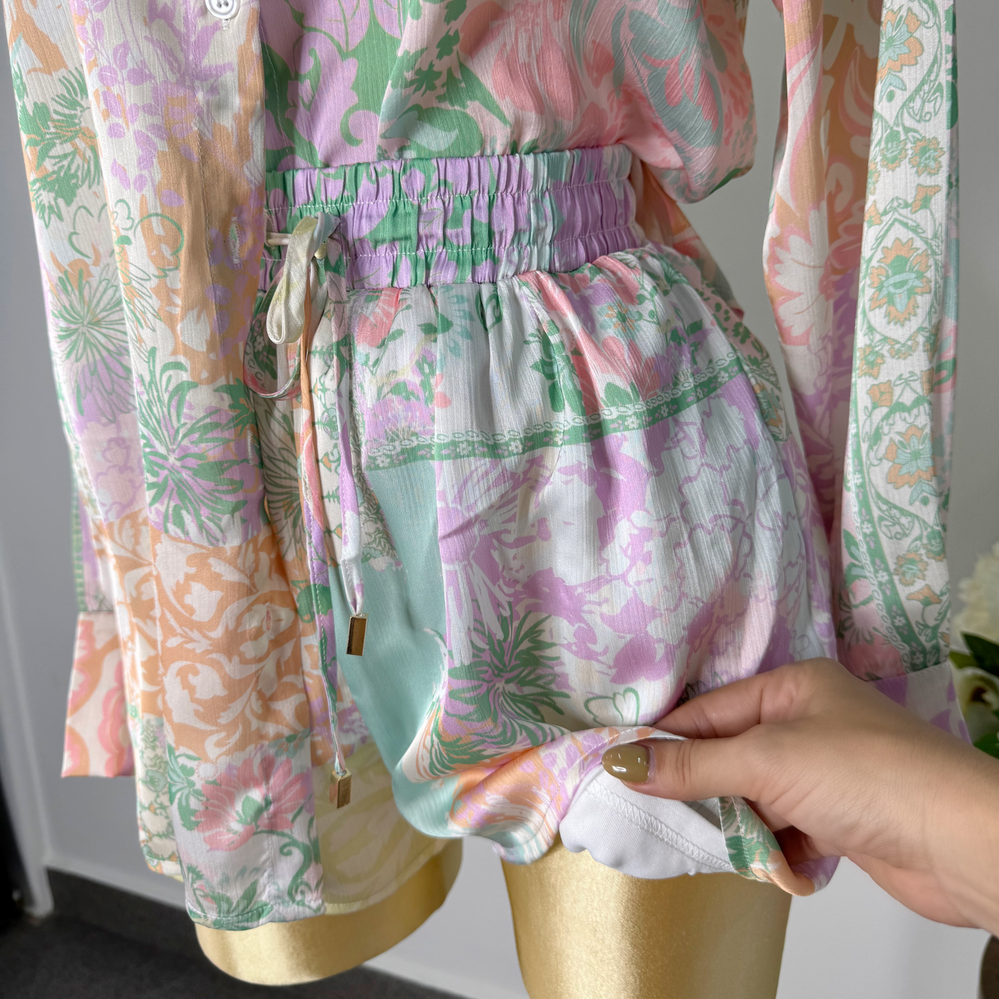 Set 2 piezas colores pastel