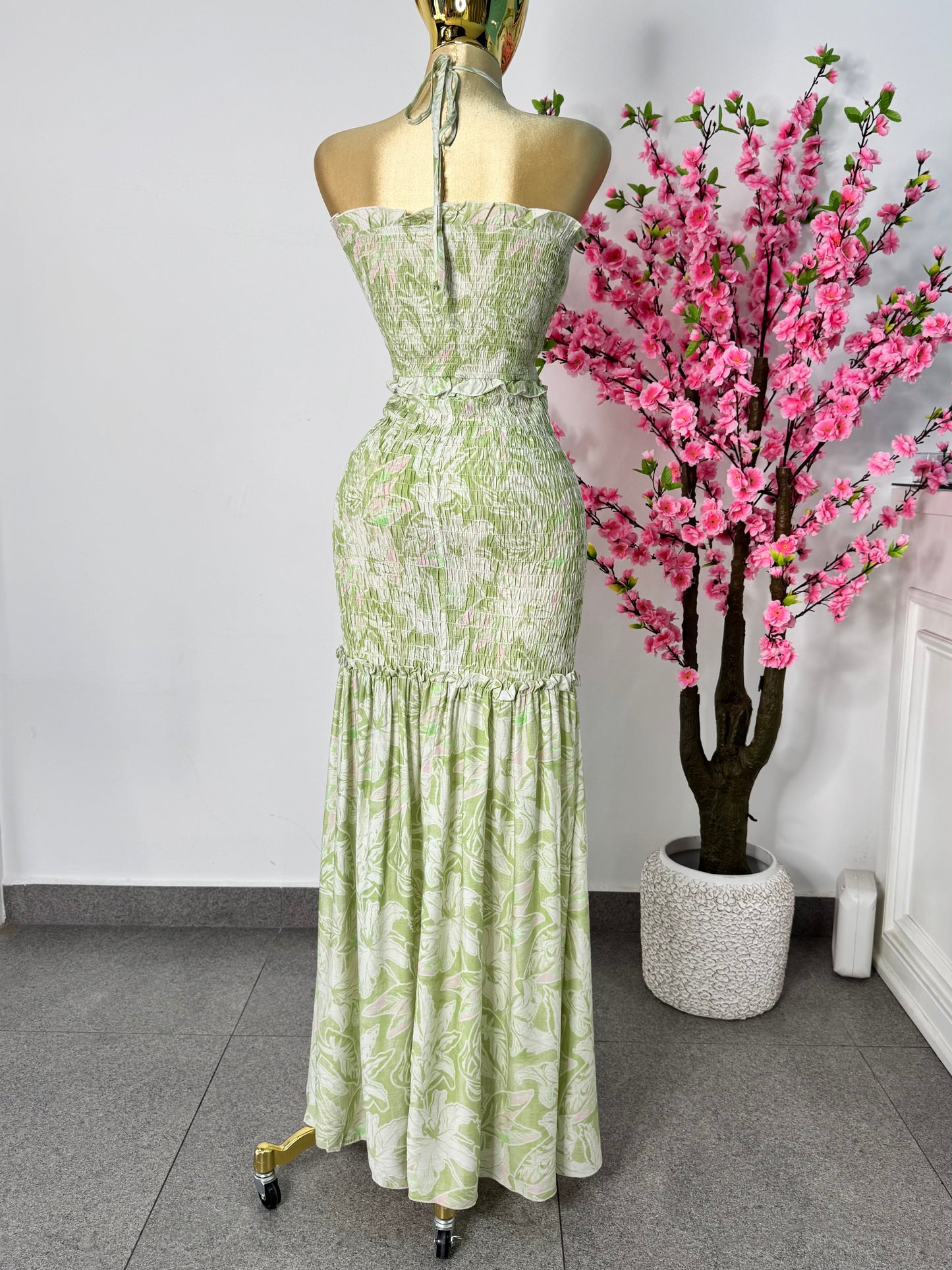 Vestido verde largo