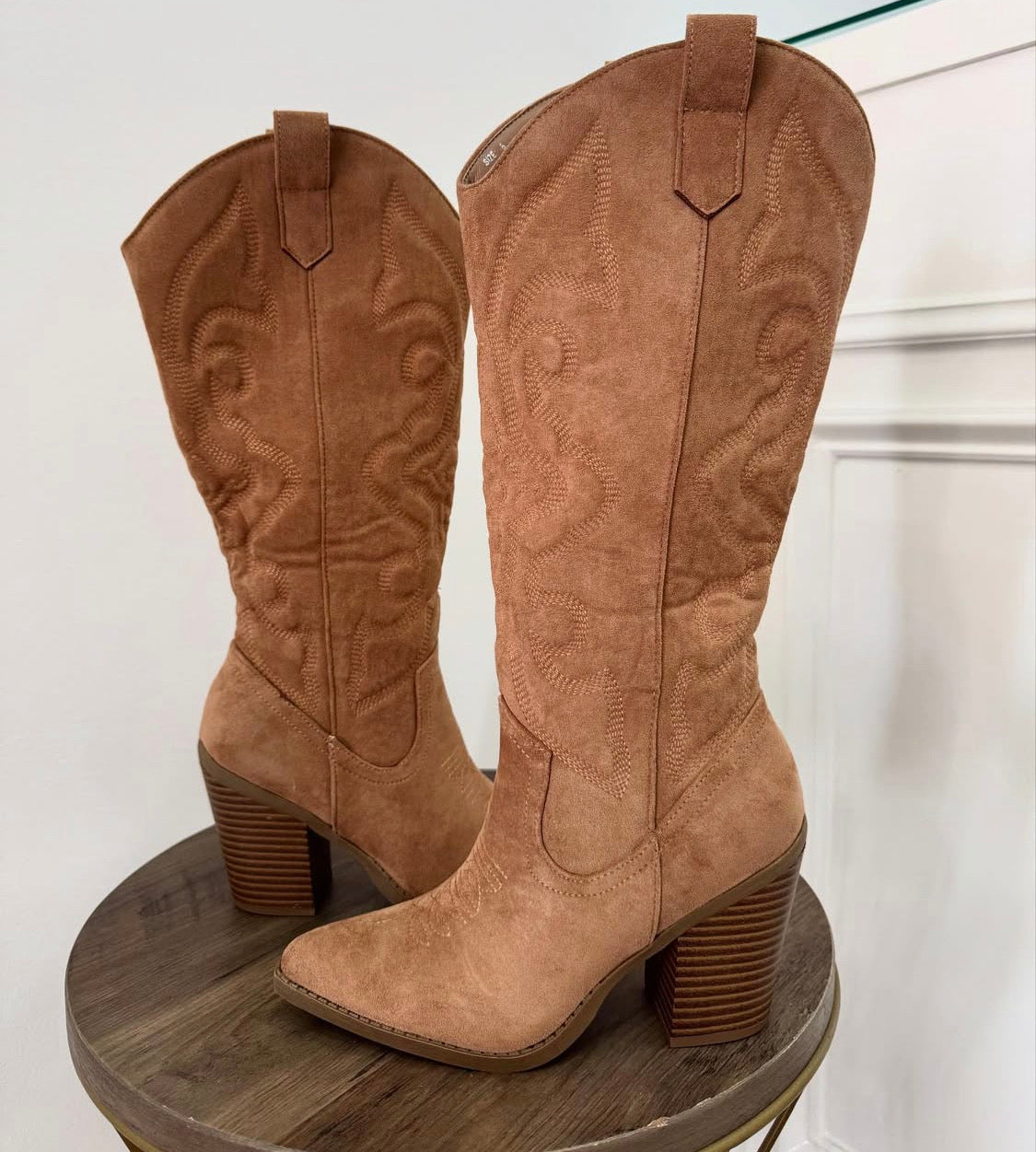 Botas vaqueras camel