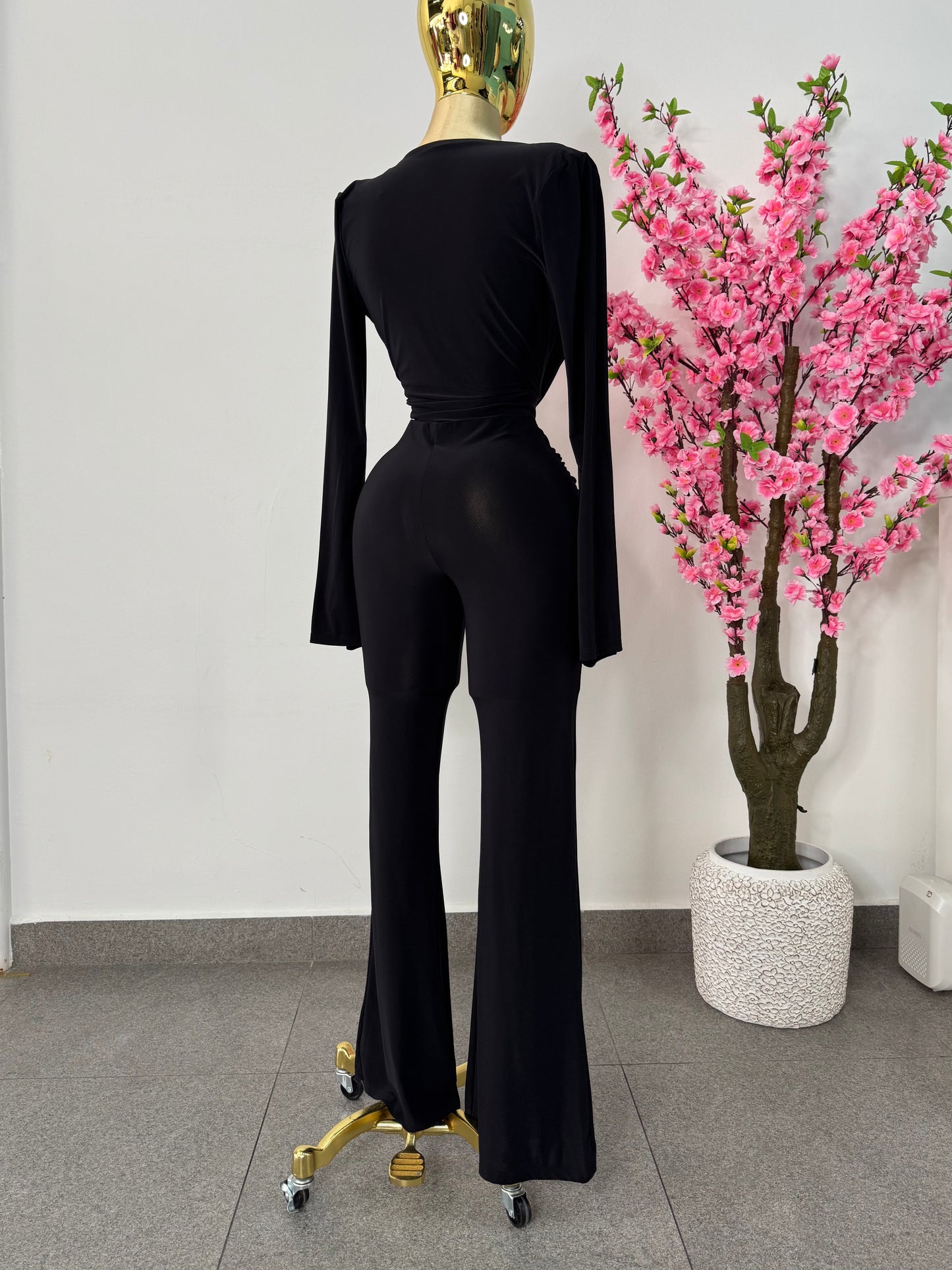 Set top & pantalón negro licra