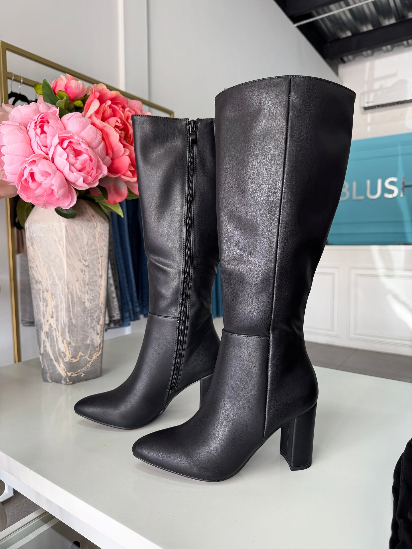 Botas negras piel lisas