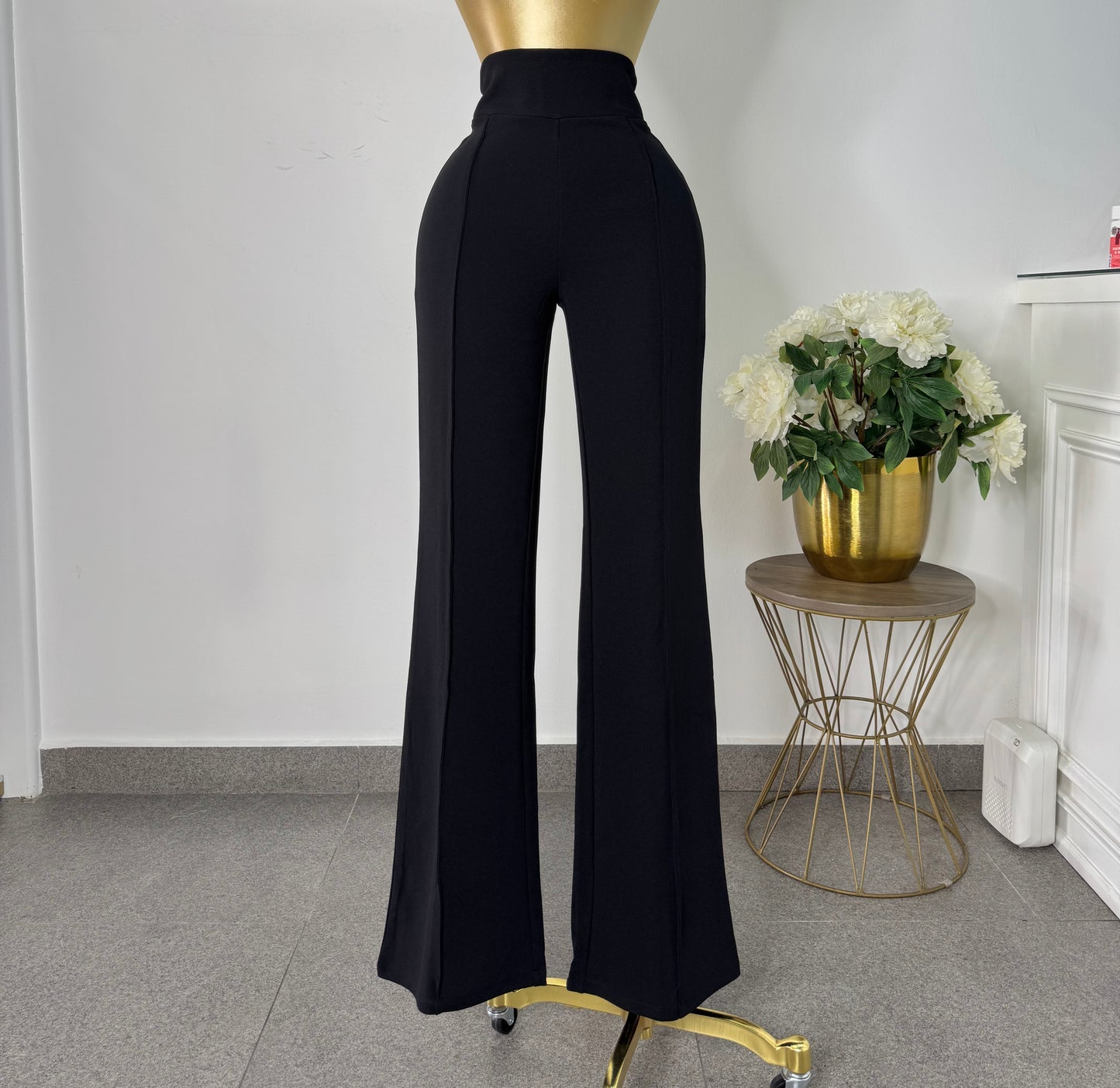 pantalon corte Palazo negro
