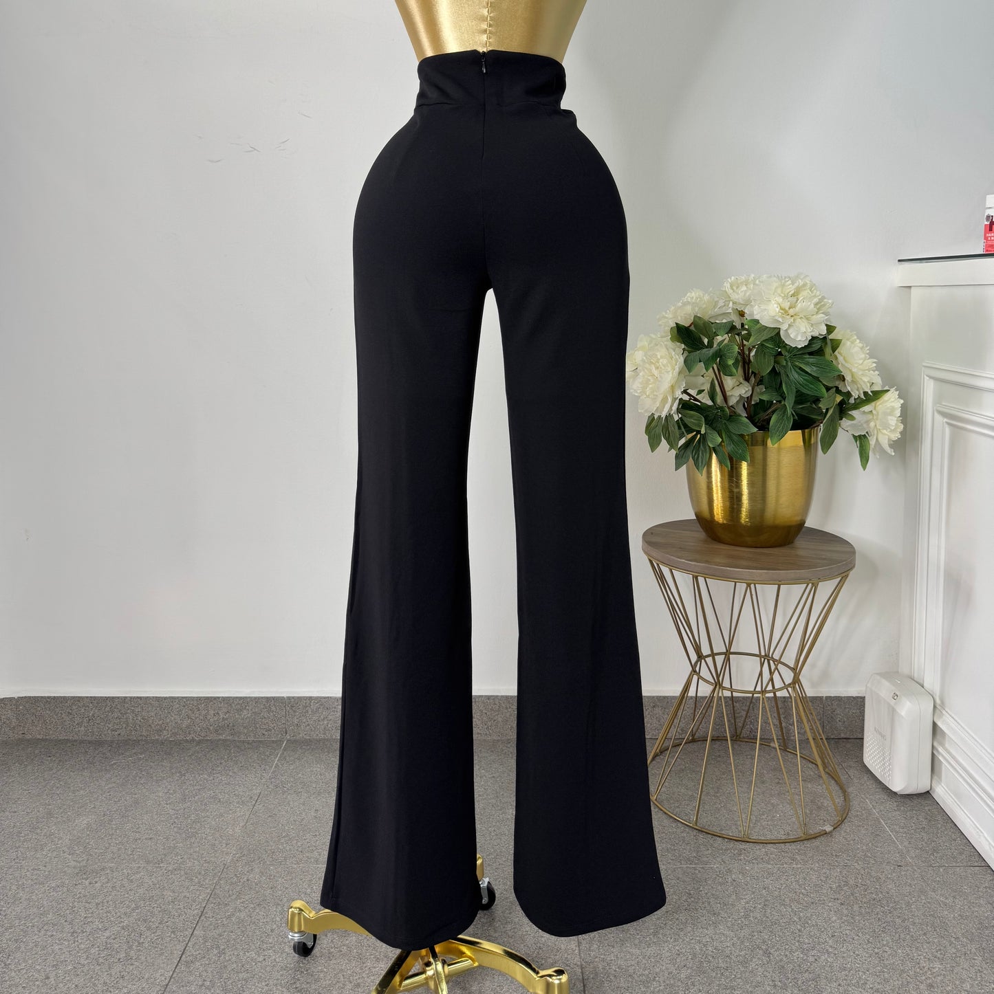 pantalon corte Palazo negro
