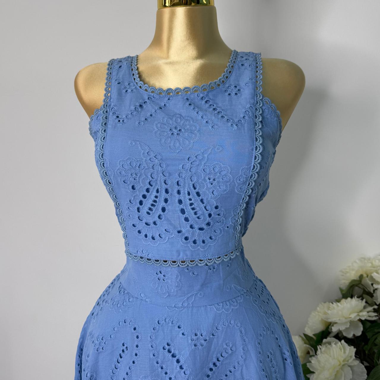 Set falda azul