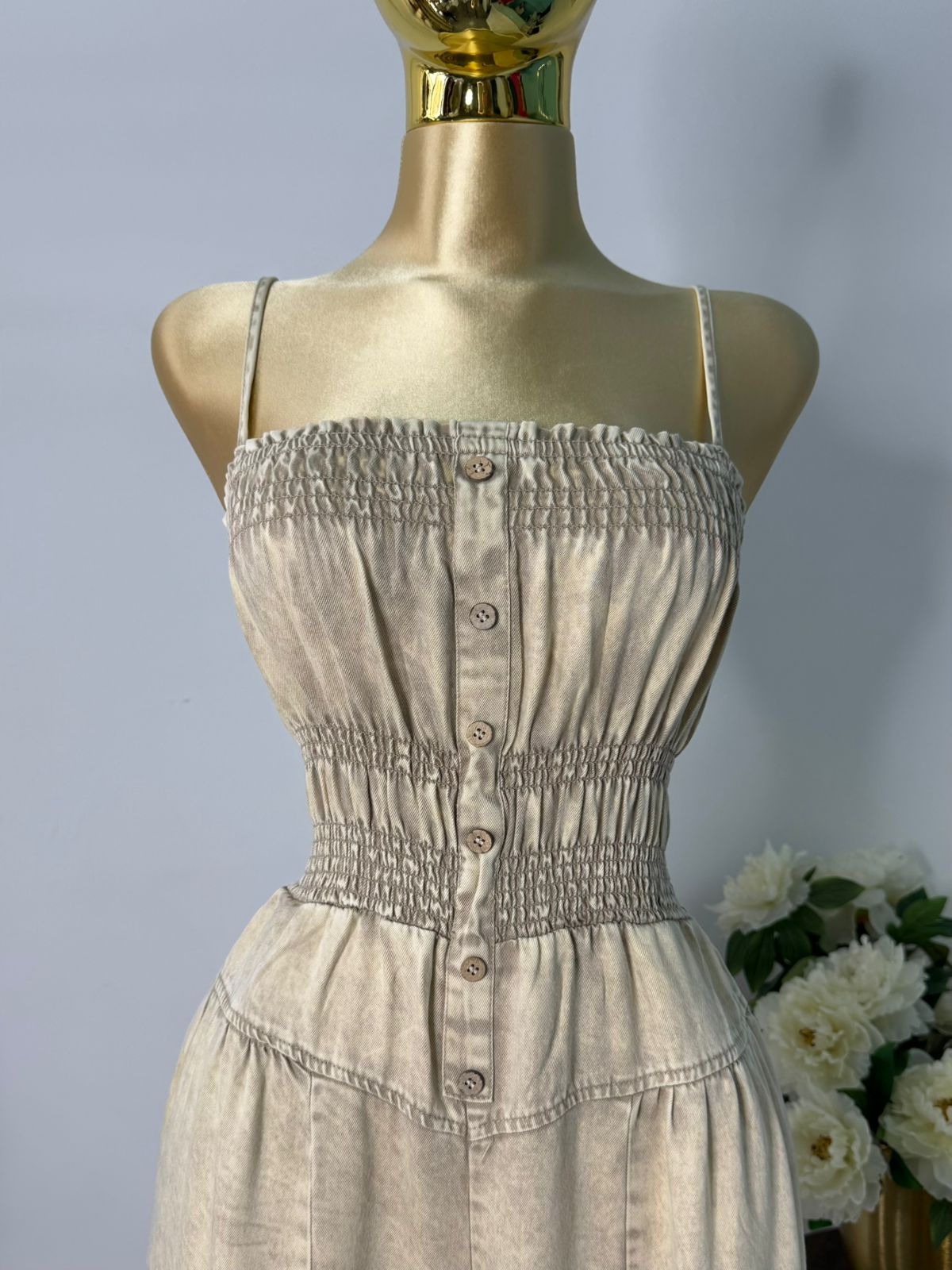 Jumpsuit mezclilla deslavada
