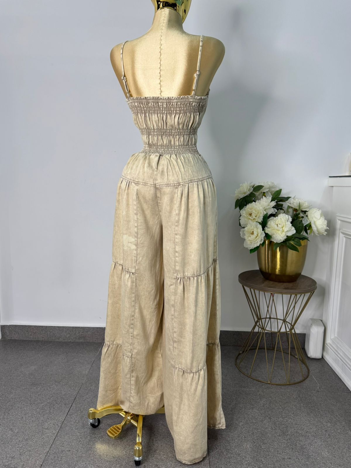Jumpsuit mezclilla deslavada