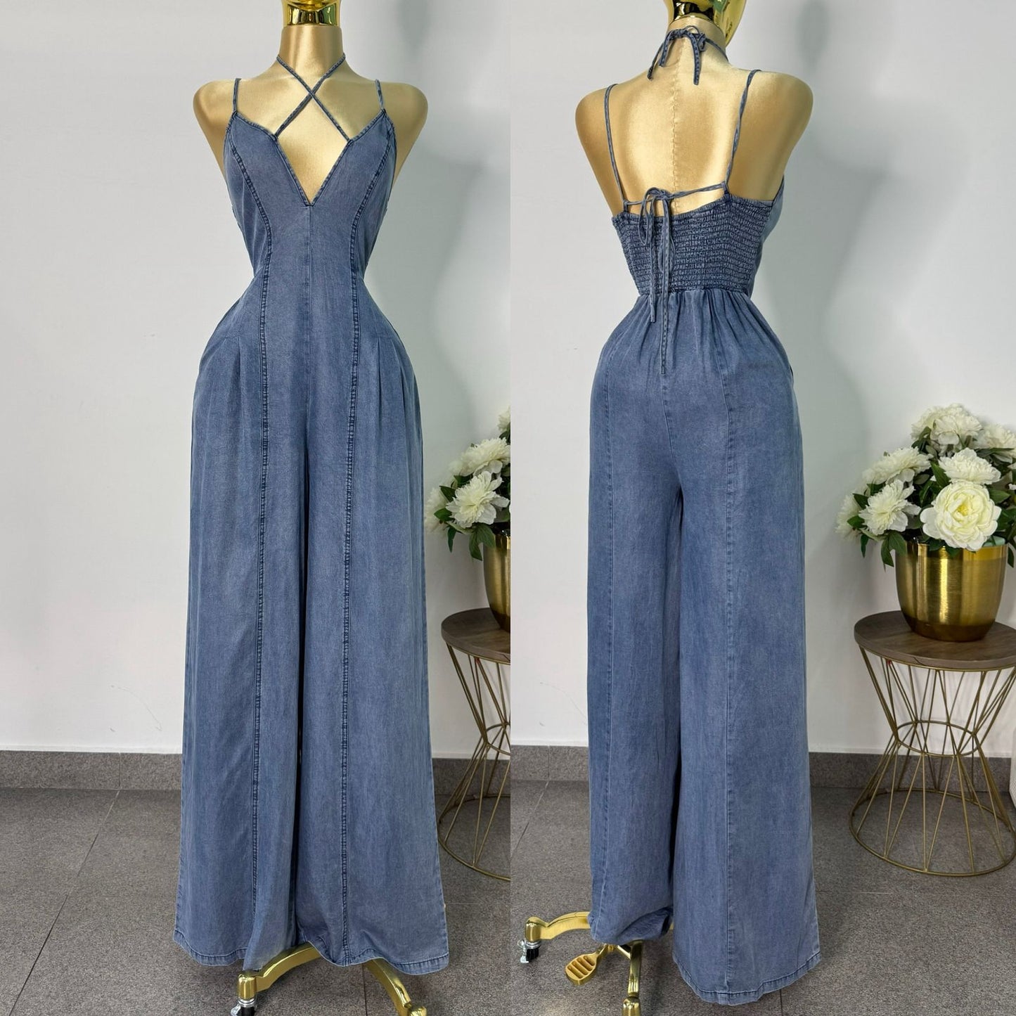 Jumpsuit tipo mezclilla