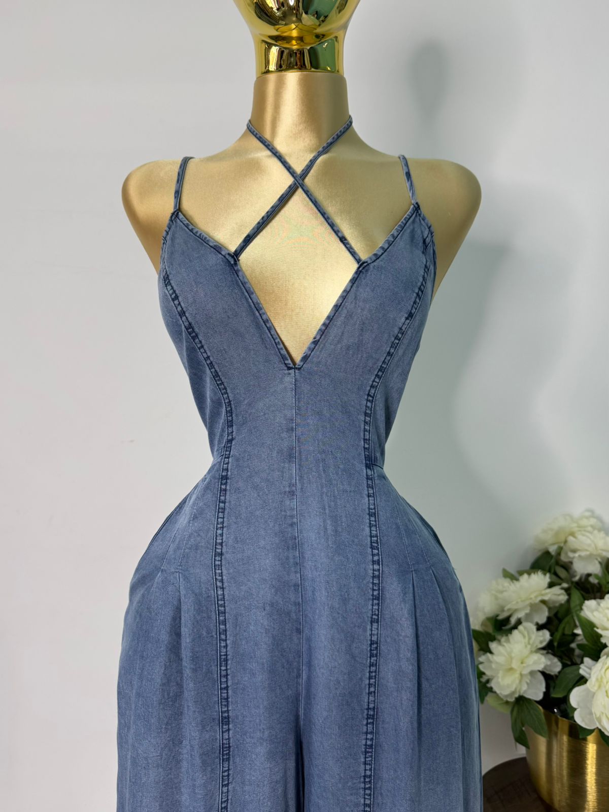 Jumpsuit tipo mezclilla