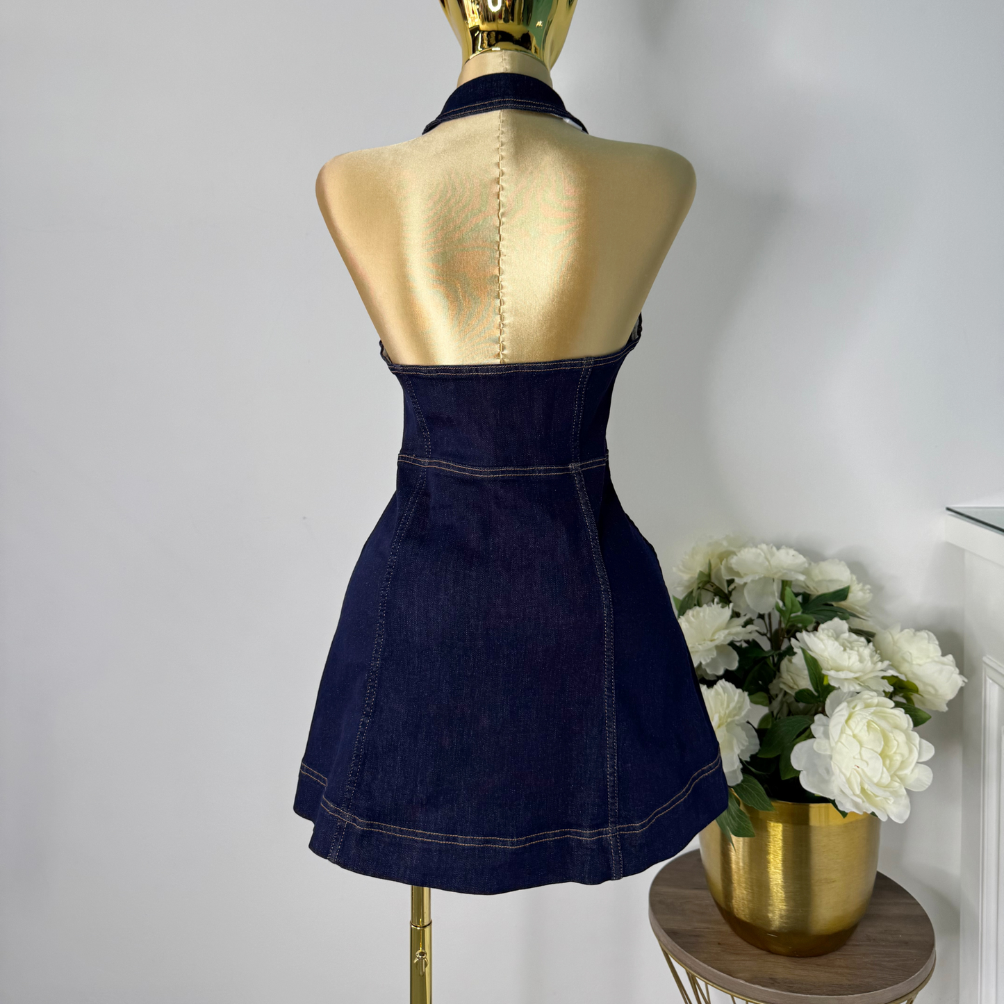 Vestido mezclilla oscuro