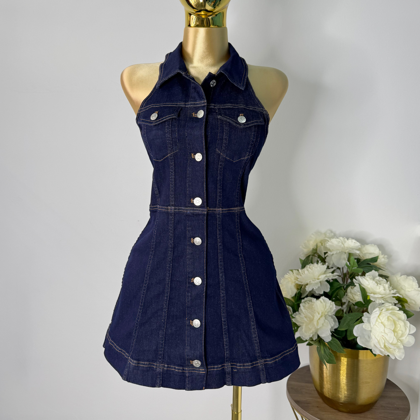 Vestido mezclilla oscuro
