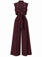 Jumpsuit Napoleon burgundy