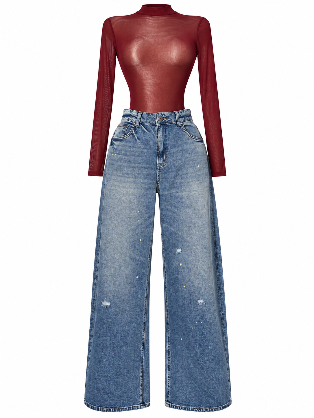 Vibrant oversize claro deslavado