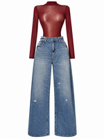 Vibrant oversize claro deslavado
