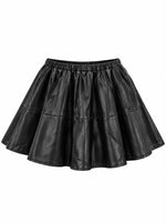 Falda vinipiel negra