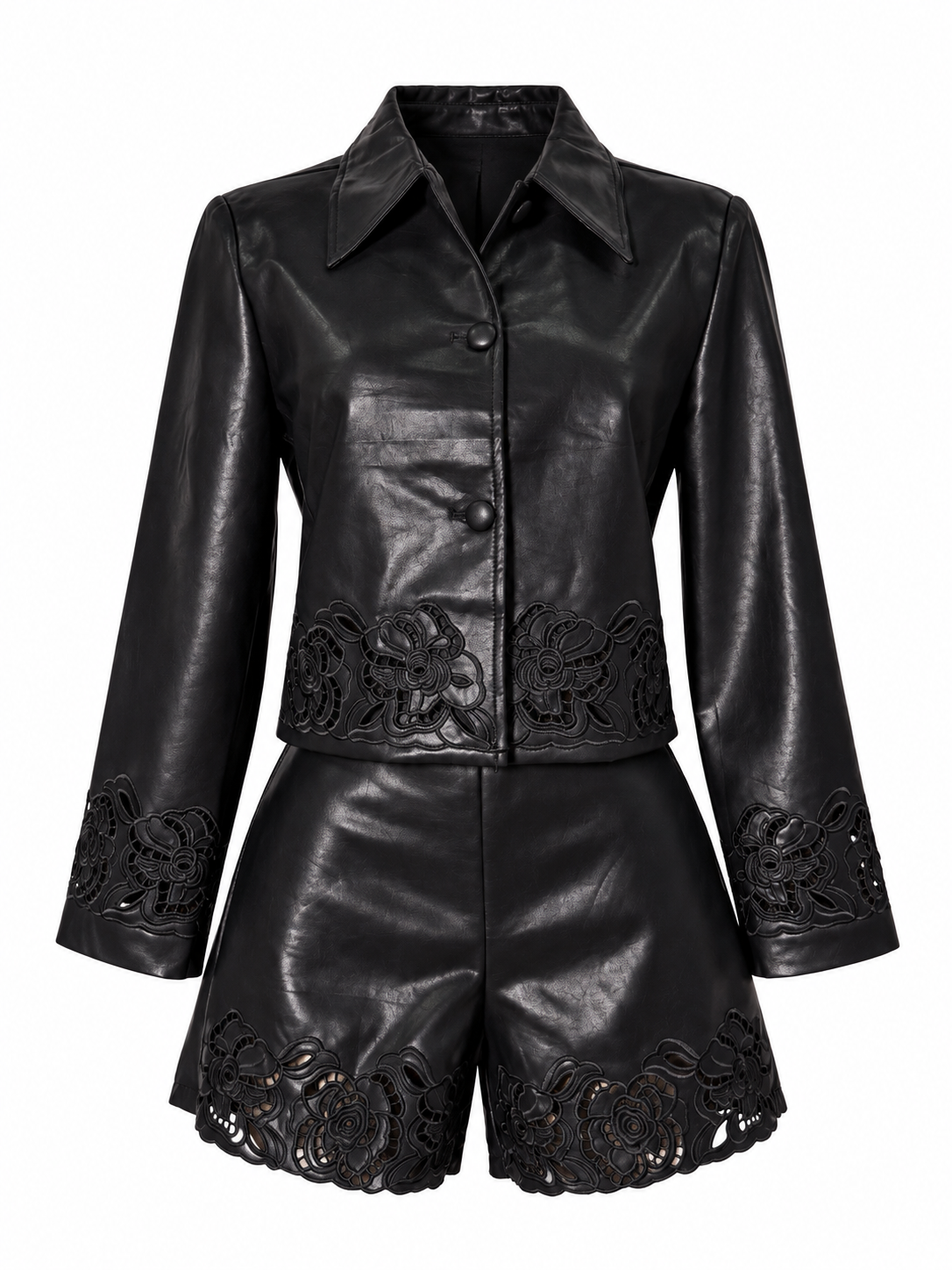 Conjunto vinipiel negro