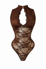 Body encaje chocolate