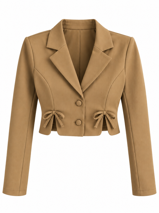 Blazer corto cafe
