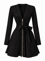 Vestido gabardina negro