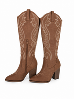 Botas vaqueras cafe