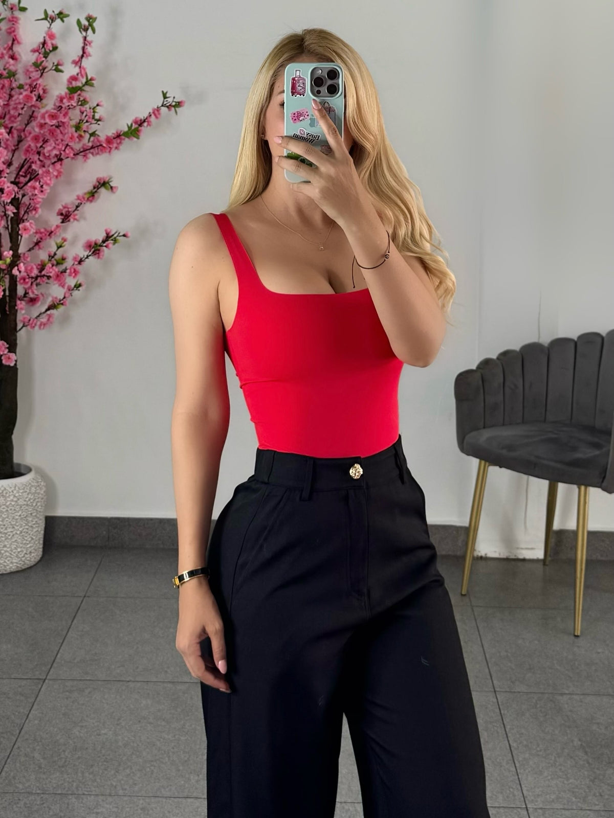 Body rojo sin costuras