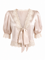 Blusa satin nude