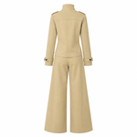 Conjunto beige gabardina