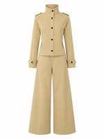 Conjunto beige gabardina