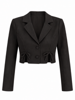 Blazer corto negro