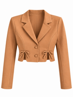 Blazer corto cafe