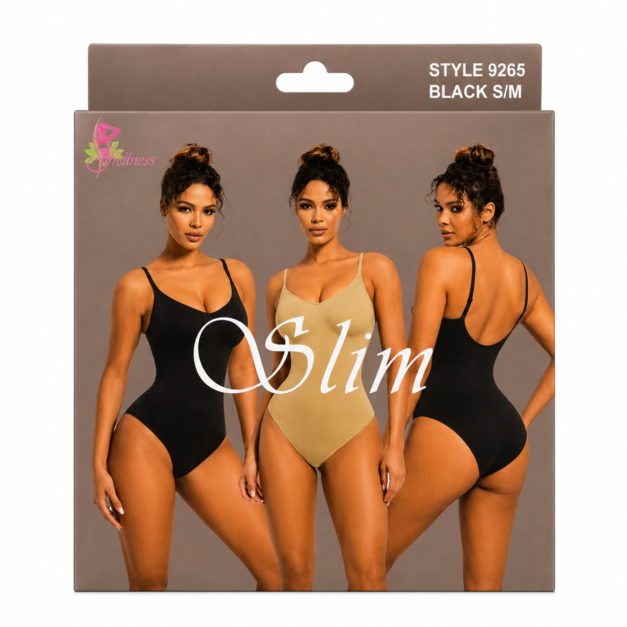 Body moldeador slim negro