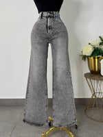 Jeans vibrant gris brillos