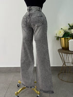 Jeans vibrant gris brillos