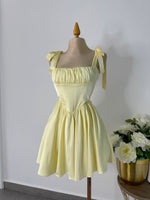 Vestido Amarillo Satin