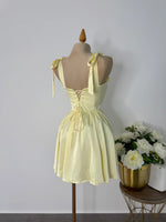 Vestido Amarillo Satin