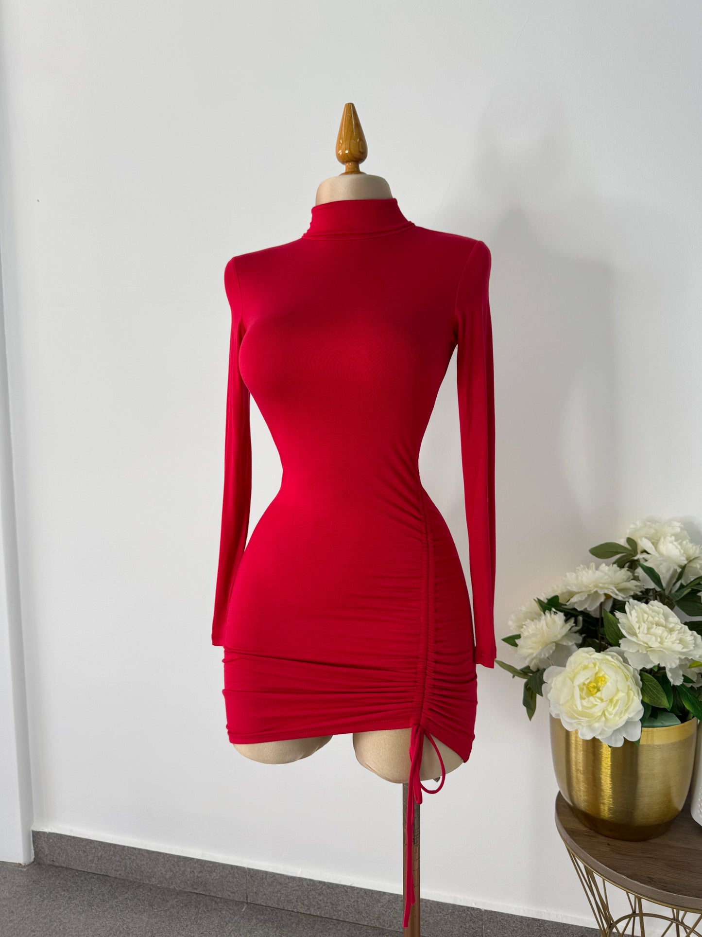 Vestido rojo licra