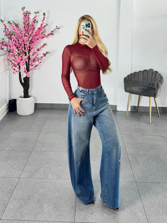 Vibrant oversize claro deslavado