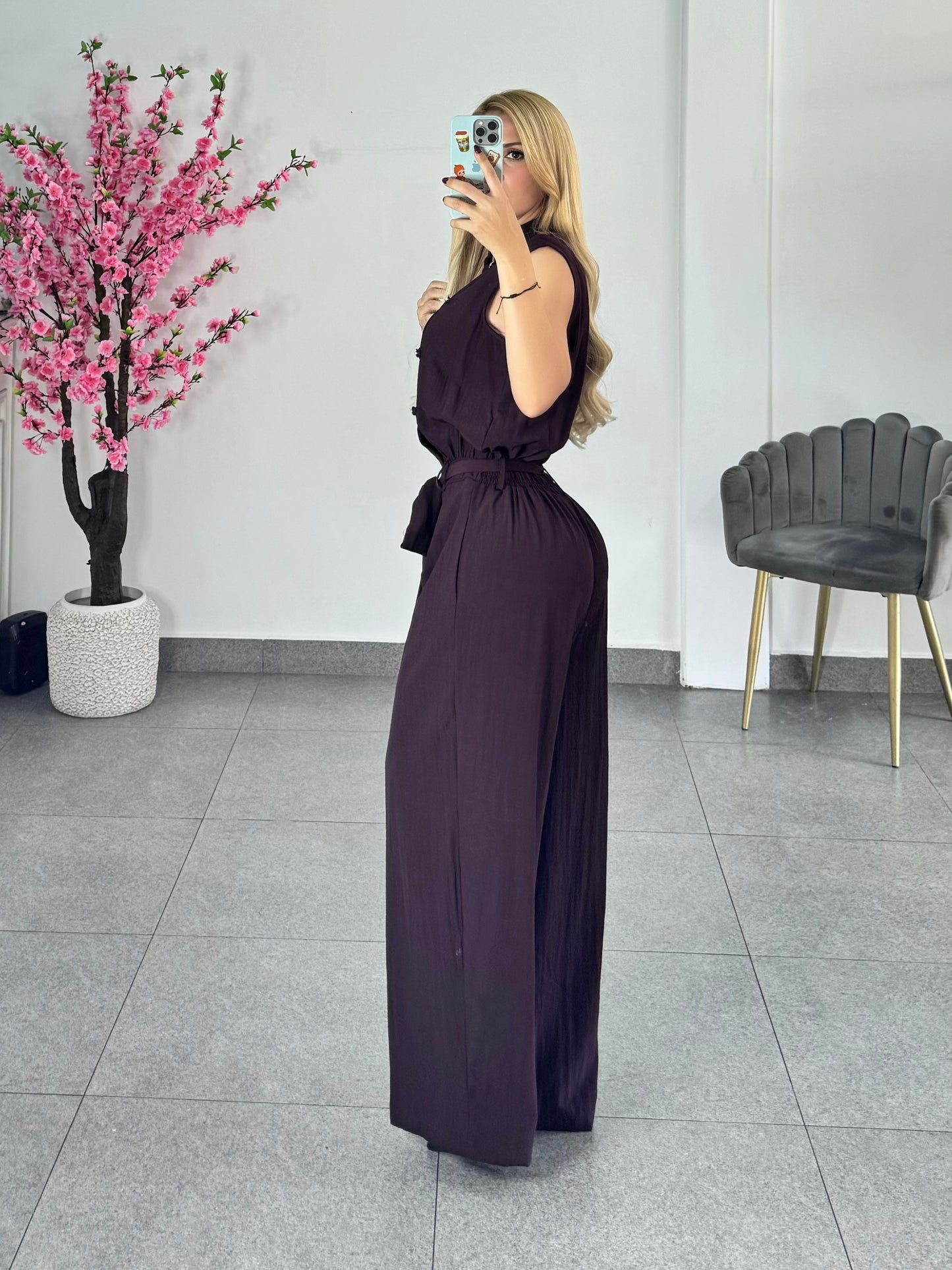 Jumpsuit Napoleon burgundy