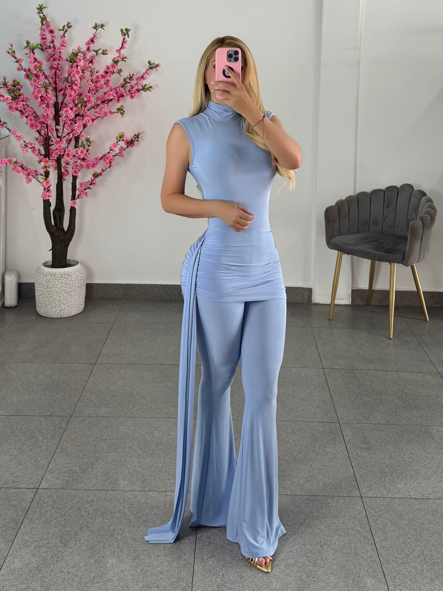 Palazo baby blue