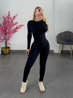 Enterizo negro doble licra