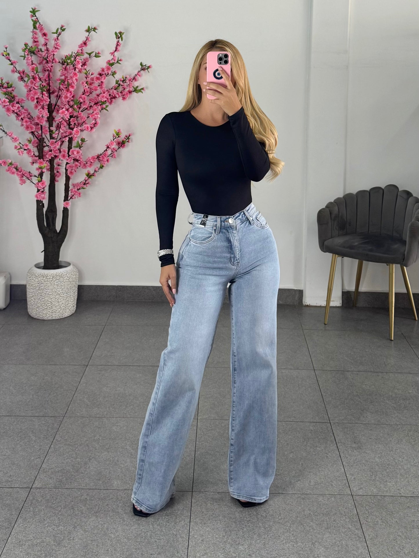 Vibrant recto claro deslavado