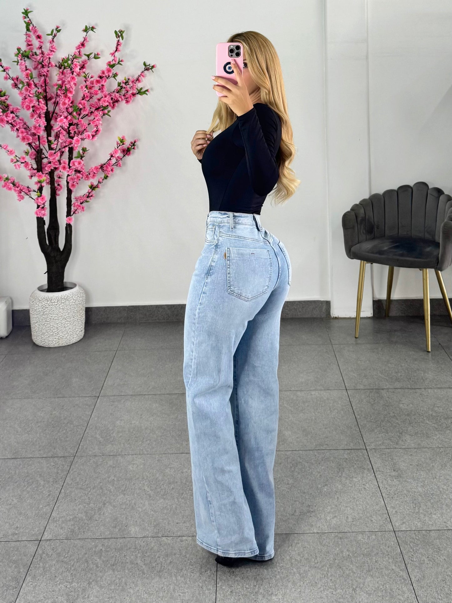 Vibrant recto claro deslavado