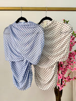 Blusa polka azul