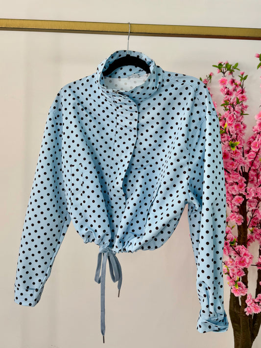 Jacket azul polka