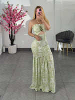 Vestido verde largo