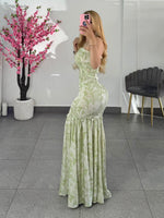 Vestido verde largo