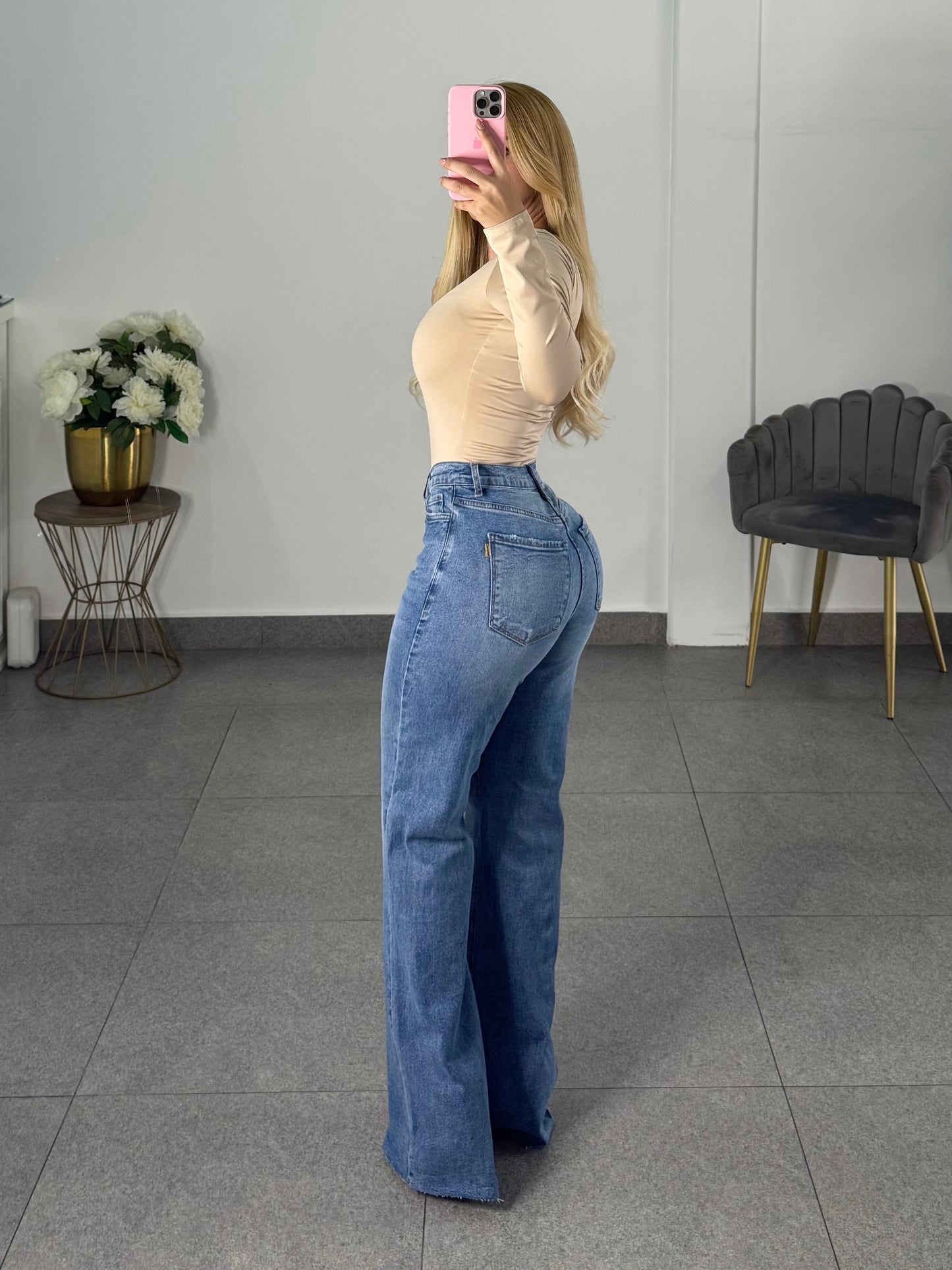 Jeans recto claro Vibrant