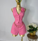 Set rosa tweed