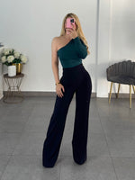 Pantalon corte palazo negro