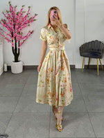 Vestido midi floral